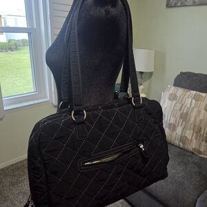 Vera Bradley Black Quilted Shoulder Bag